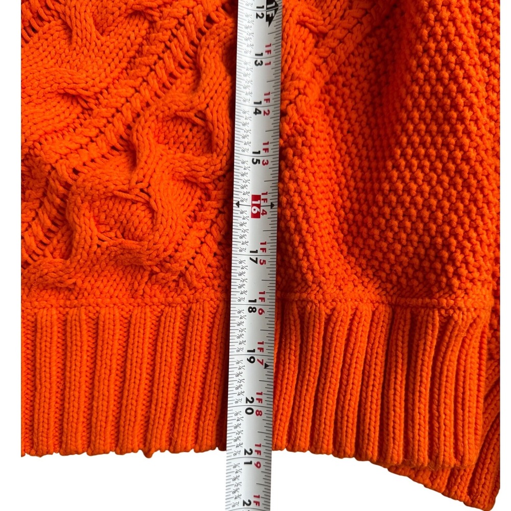 J.Crew Diagonal cable-knit crewneck Womens's Size S Sweater Cottage-core - Picture 6 of 7